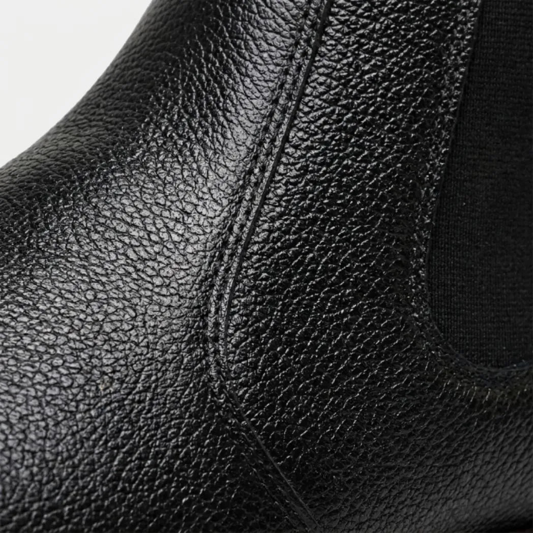 Bota Chelsea Masculina Vitiello Preto: foto do modelo.