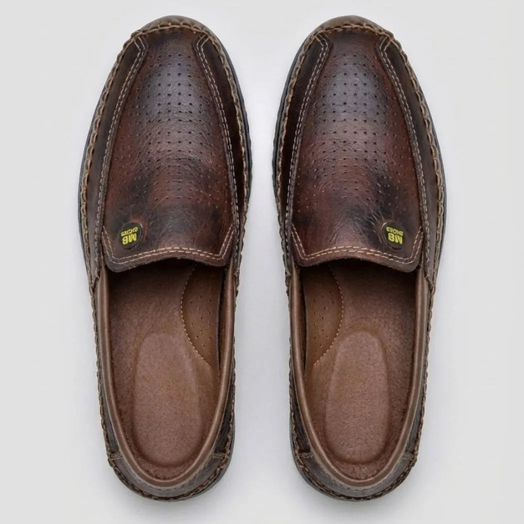 Mocassim Casual Air Ventus Marrom: vista superior do modelo.