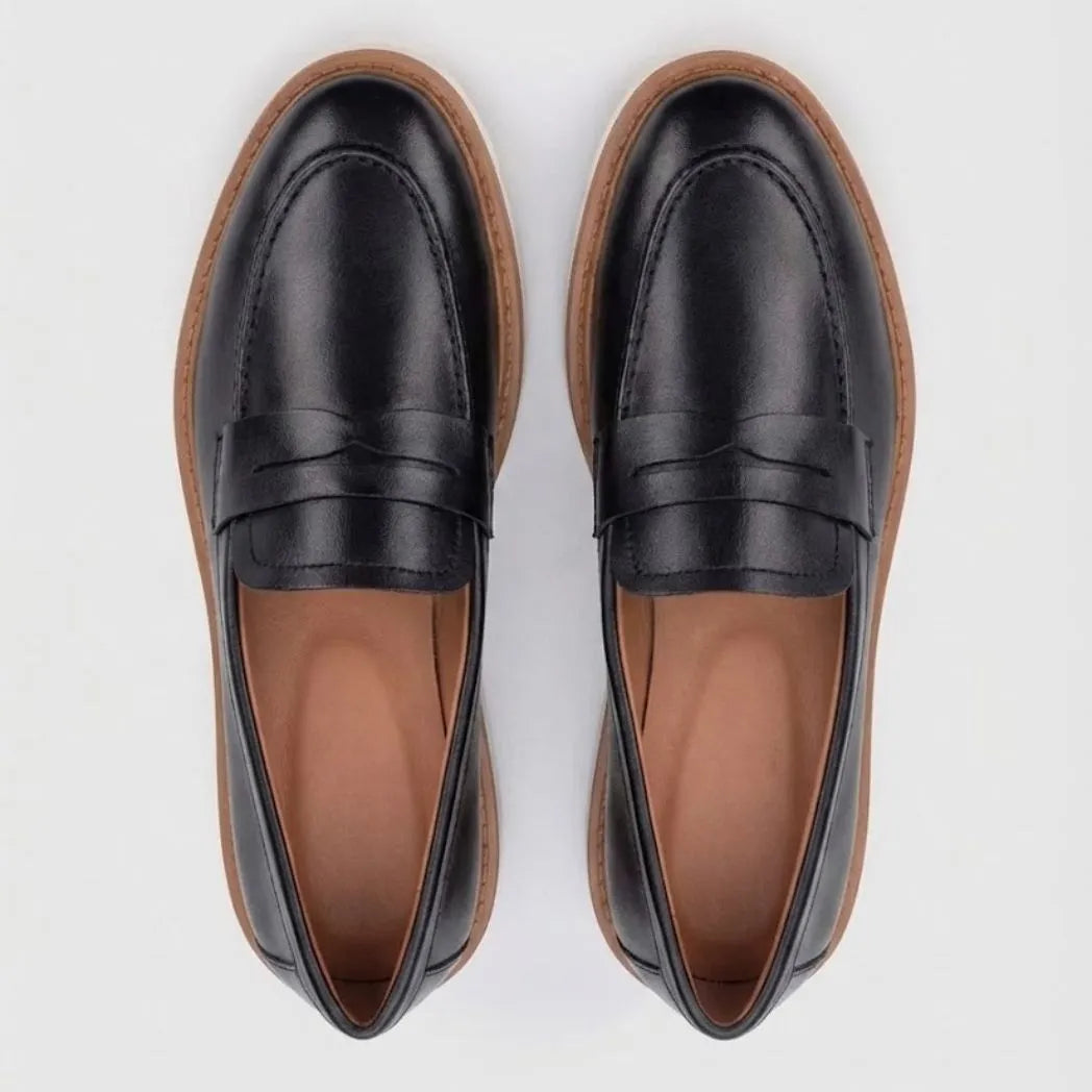 Mocassim Loafer de Couro Napoli: vista superior do modelo.