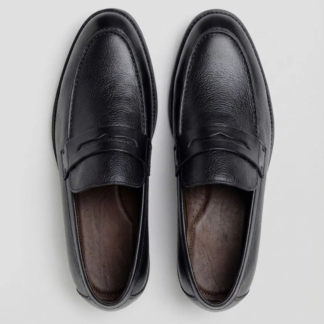 Mocassim Masculino Genova Loafer Couro: vista superior do modelo.