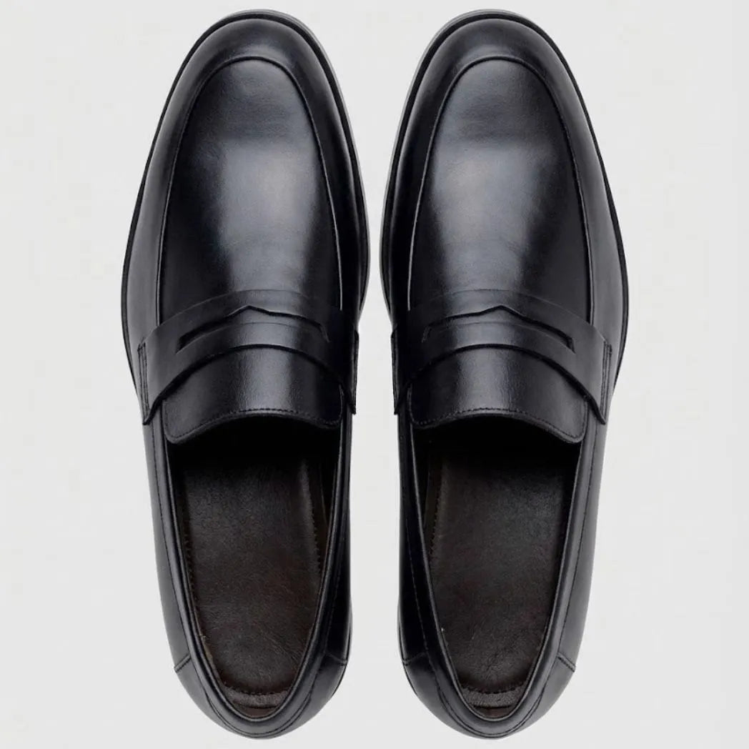 Mocassim Turim Loafer Couro: vista superior do modelo.