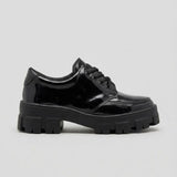 Mocassim Vanguard Tratorado na cor preto, em vista lateral.